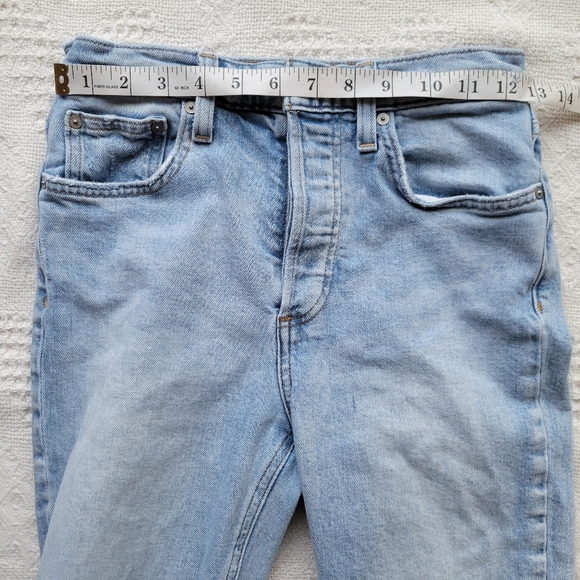 Denim Forum, The Yoko High Rise Slim 28L Organic Cotton Casual Jeans- Light Wash - Picture 7 of 9